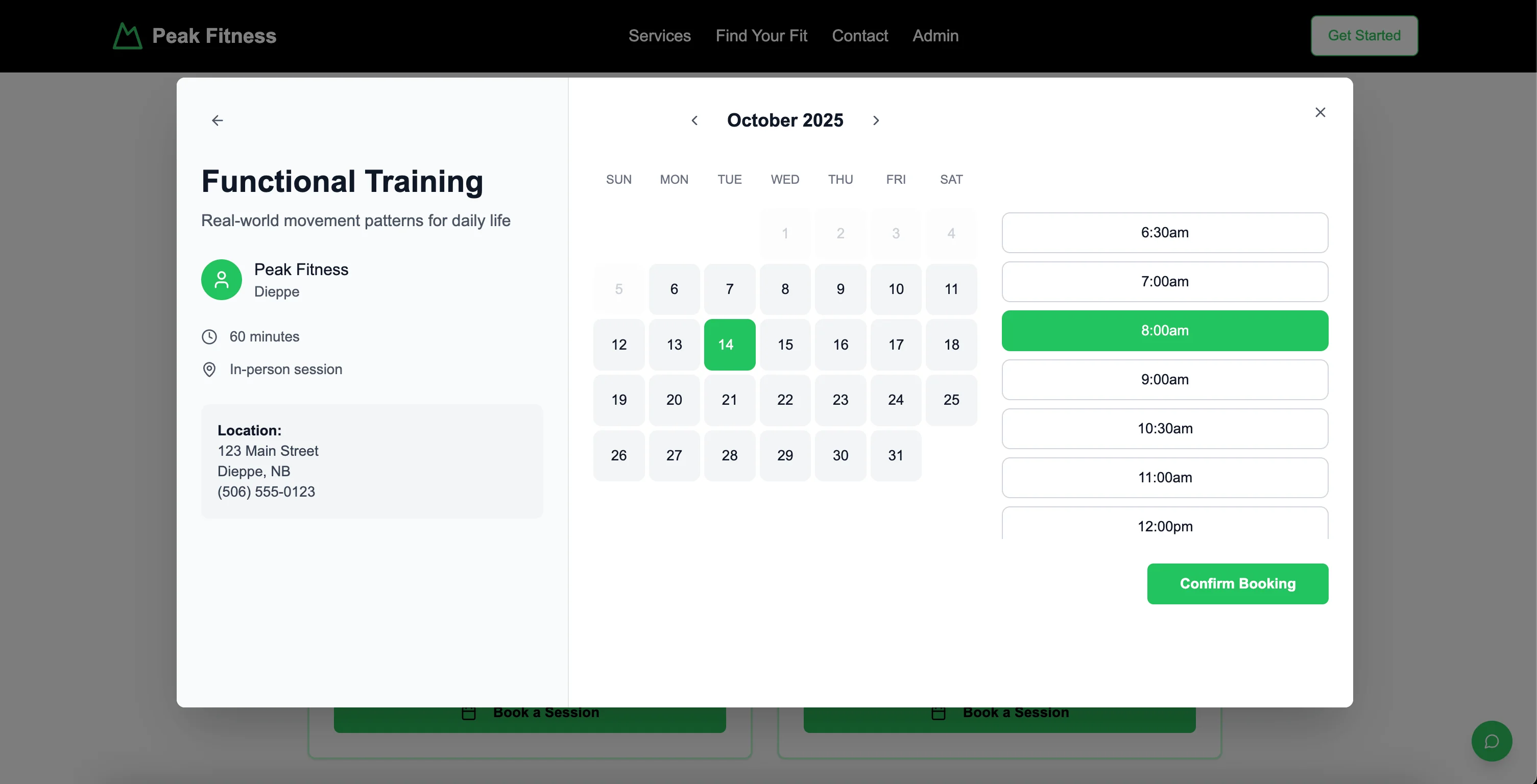 Fitness platform screenshot 6